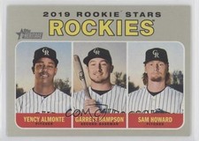 2019 Topps Heritage Rookie Stars Garrett Hampson Sam Howard Yency Almonte 7at