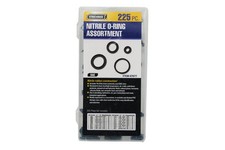 225pc Nitrile O Ring Assortment Set Oil Fuel Water Resistant Seals Kit