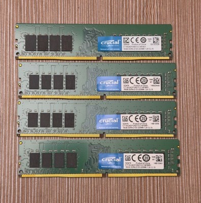 4x Crucial 16GB DDR4 RAM-Module (Modell: CT16g4dfd8213) 64GB DDR4 RAM