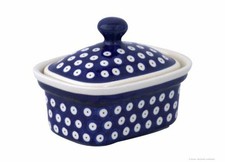 Bunzlauer Lata Cerámica con Tapa para Margarina o Mantequilla (250g), Decoración 42