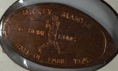 Mickey Mantle - Limited Edition Elongated Penny - Hall of Fame
