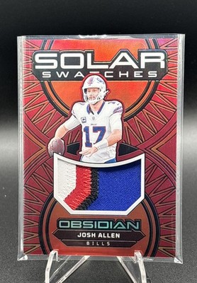 2024 Panini Obsidian - Solar Swatches Josh Allen #SS-JAN Red /75 (MEM)