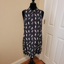 Banana Republic Factory Parrot Print Dress Size 8