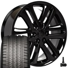 3918 Black 22x9 Wheels Goodyear Touring Tires Tpms Set Fits Ford Lincoln 3918 Black 22x9 Wheels Goodyear Touring Tires Tpms Set Fits Ford Lincoln