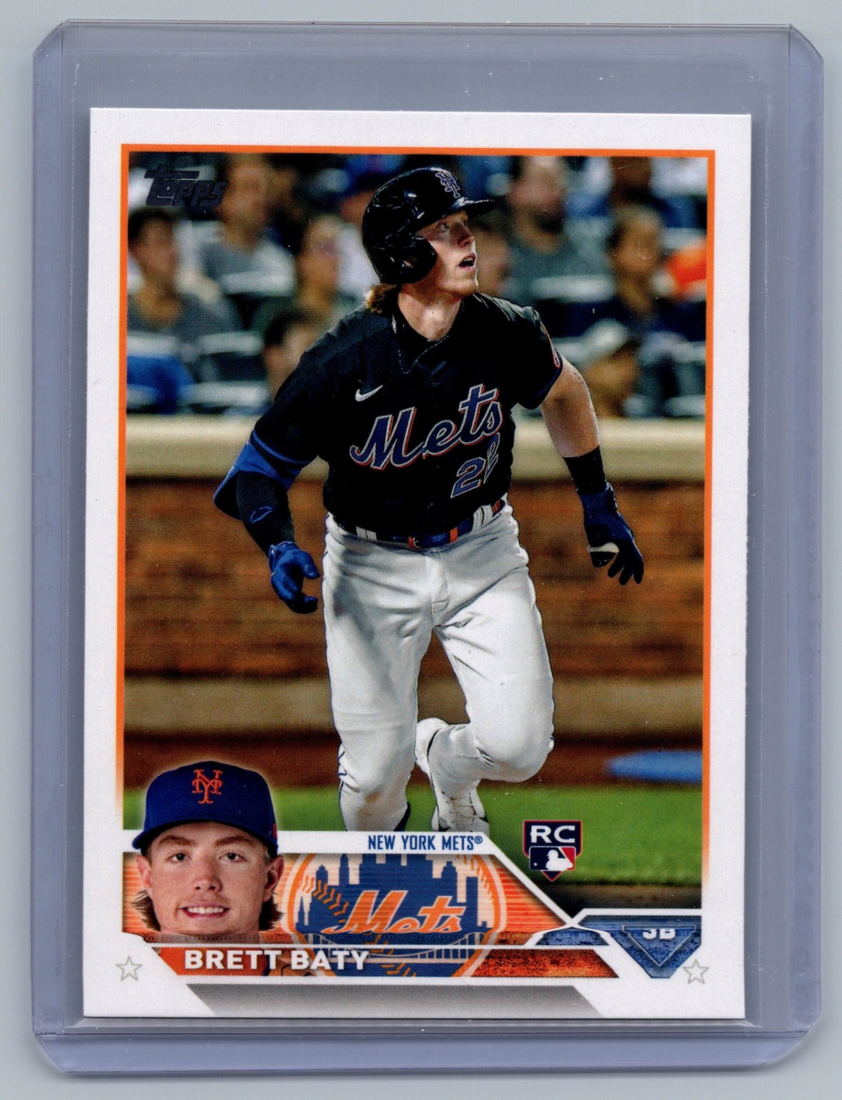 2023 Topps #89 Brett Baty New York Mets RC Rookie