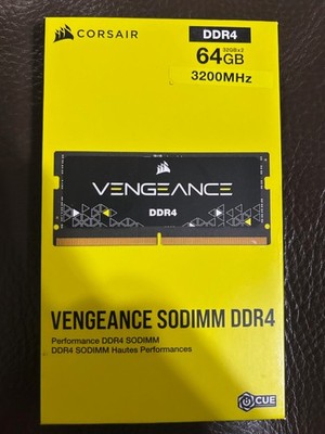 Open Box Corsair 64GB Kit (2x32GB) DDR4 SODIMM 3200MHz RAM