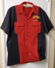 Dickies Genuine Red/Black Button Front Casual Hooters Ahwatuke AZ Large