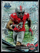 2022-23 Bowman's Best University #17 Julian Fleming Shimmer