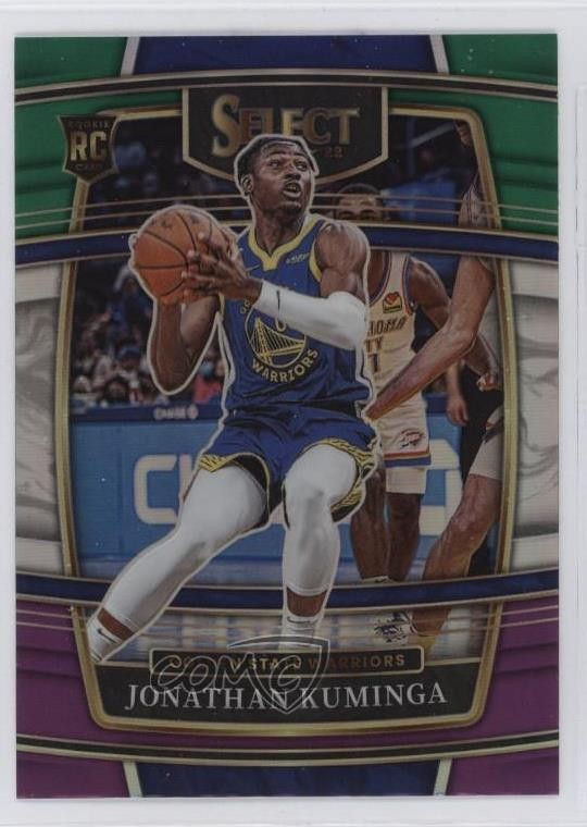 2021 Panini Select Concourse Green White Purple Prizm Jonathan Kuminga #28 9l4