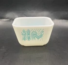 Pyrex Amish Butterprint 501B 1.5 Cup Dish, White/Blue, Vintage, No Lid,