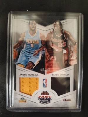 2012-13 Panini Past & Present Andre Iguodala Clyde Drexler Dual Patch /99