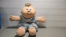 Cabbage Patch Kids 1980s Vintage Toy Baby Blue Eyes Collectible Doll