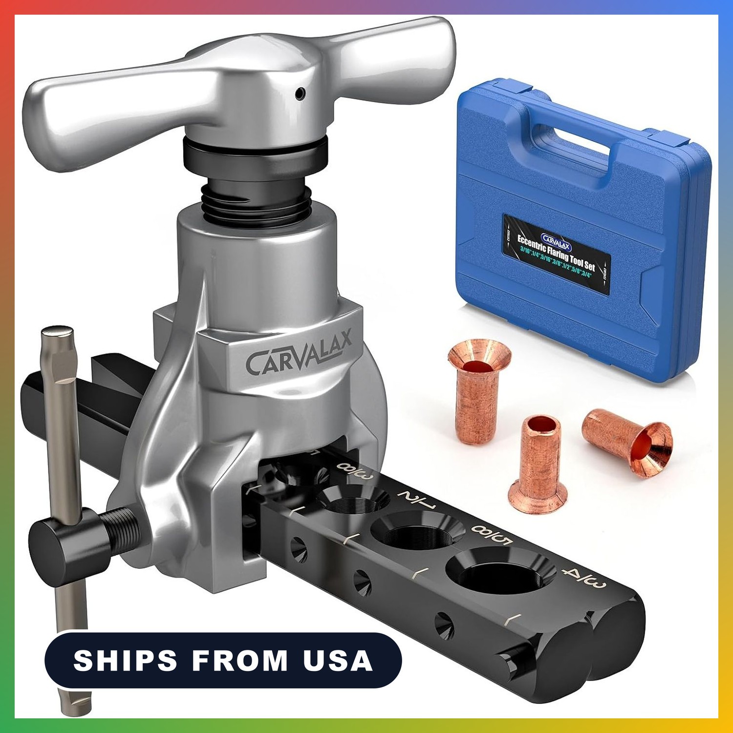 Flaring Tool Kit, Imperial Clamp for 3/16"-3/4"