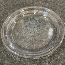 Anchor Hocking Fire King Philbe Sapphire Blue Juice Saver 9 1/4" Pie Dish Plate