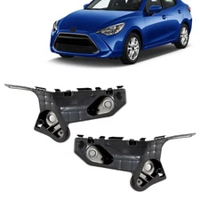 Fits Toyota Yaris iA 2017-2018 Front Bumper Brackets Left + Right Pair 2PCS