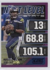 2021 Score Next Level Stats Purple Russell Wilson #NL3 0f3j