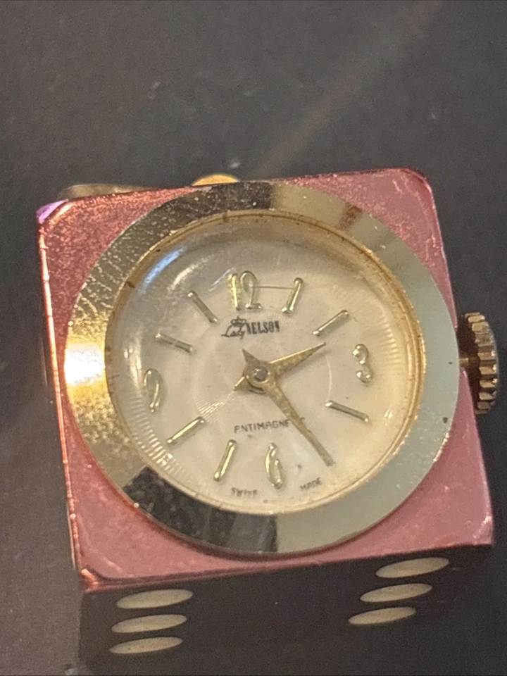 Vintage Unisex 17J Swiss DICE Pendant Watch Running-Working As Is Conditions - Image 3 of 4