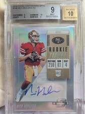 2018 Nick Mullens Panini Contenders Optic Rookie Ticket Auto BECKETT 9 Auto 10