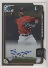2015 Bowman Chrome Prospects Auto Sergio Alcantara #BCAP-SA Auto 0a3