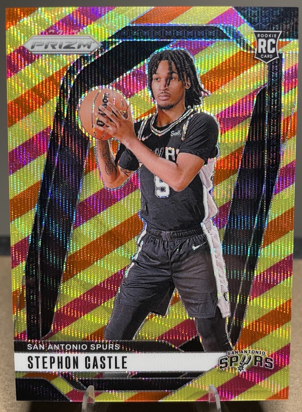 Stephon Castle 2024-25 Panini Prizm Multi Wave - #234 74/88 (RC) Spurs ROTY