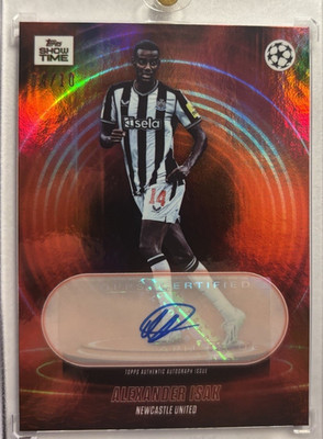 2024 Topps Show Time Alexander Isak 04/10 Auto