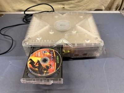 Microsoft Xbox Crystal Generation 1 Console With Halo 2! (Version 1.6 Or Later)