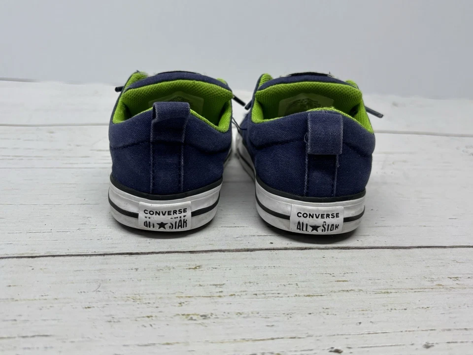 Размер 8 Converse туфли ребенка ясельного возраста синий с зеленый - Изображение 3 из 4