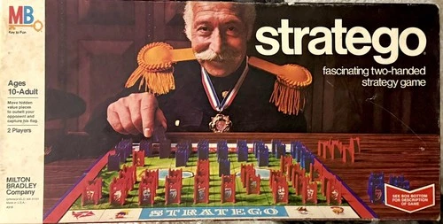 Vintage 1977 STRATEGO Milton Bradley Co Board Game Strategy  Model 4916 Complete