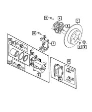 Genuine Mopar Disc Brake Pin Kit 68245288AB
