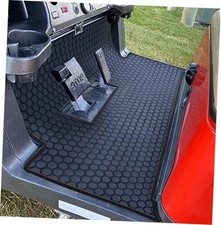 Golf Cart Floor Liner Mat Custom Fit for 2 and 2 2 Club Car Full Coverage Black