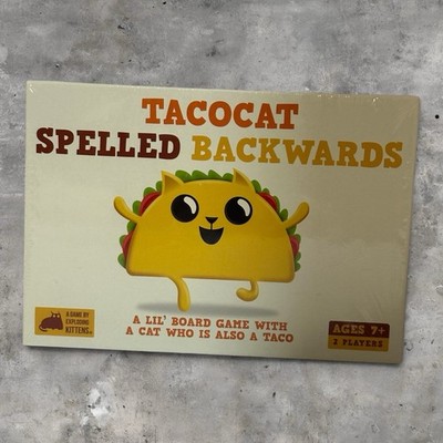 Tacocat Spelled Backwards Board Game Exploding Kittens Family Card Game NEW