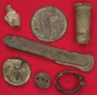 EXCAVATED CIVIL WAR RELIC COLLECTION RECOVERED FROM GRAND ECORE