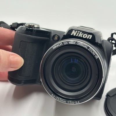Nikon COOLPIX L110 Digital Camera Black 15x Wide Angle Optical