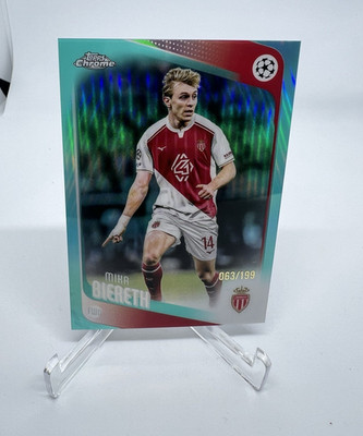 Topps 2025-26 UEFA Club Competitions Mika Biereth #178 AS Monaco Teal /199