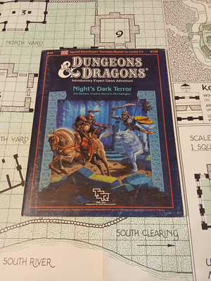 Vintage Dungeons and Dragons B10 Night's Dark Terror Good No Counters BECMI