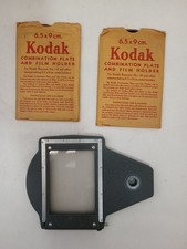 Vintage Kodak 6.5x9cm Metal Film Plate Holders and Negative Carrier