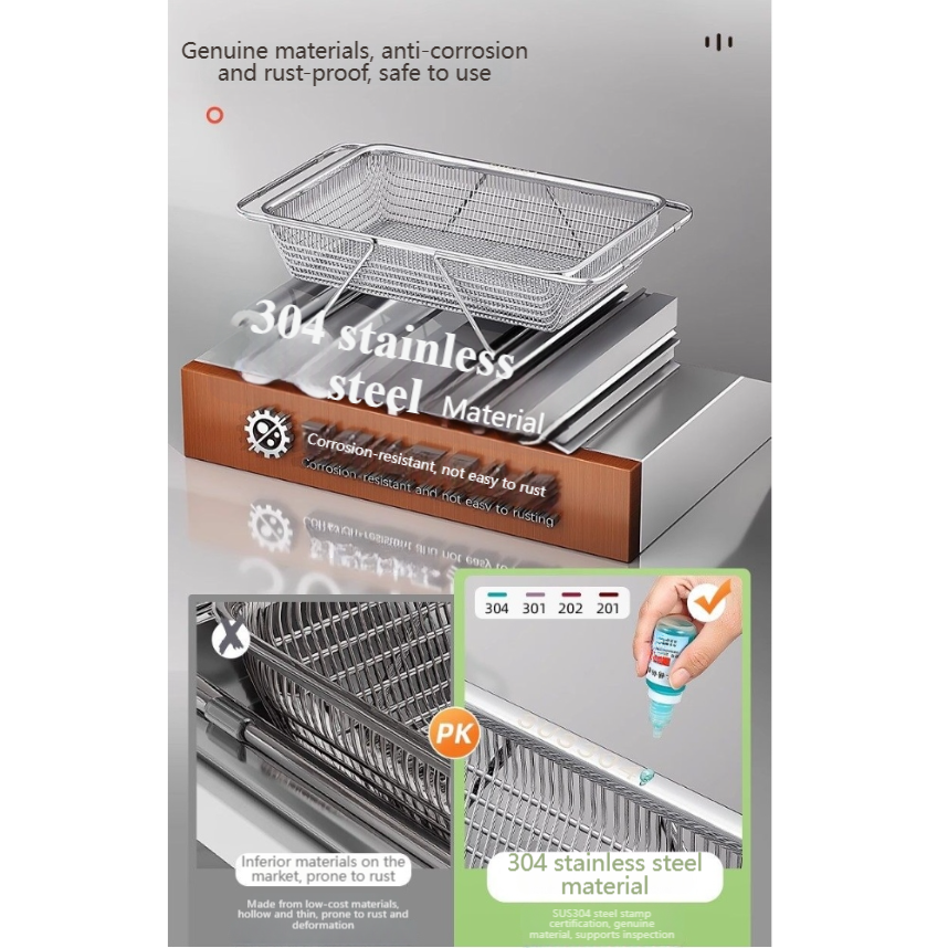Dish Drying Rack Over Sink 304 Stainless Steel for slim Profile for ...