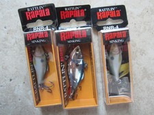 3 x Rattling Rapala lures