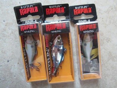 3 x Rattling Rapala lures