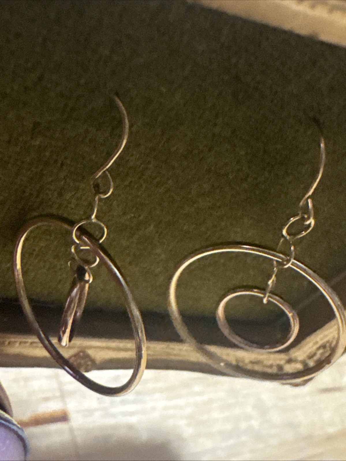 14K Solid Gold Multi Tone Spinning Concentric Dan… - image 10