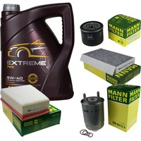 Inspektionspaket 5L Mannol Extreme 5W-40 FüR Renault Megane III Grandtour 1.5