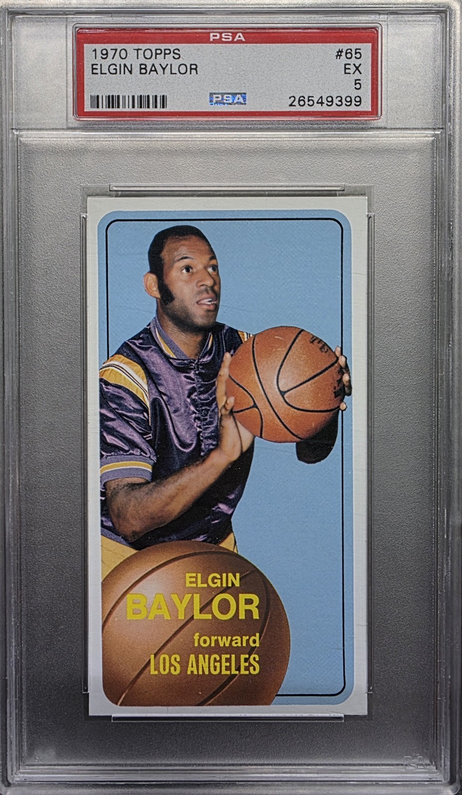 🔥🔥1970 Topps #65. Elgin Baylor. PSA 5🔥🔥