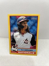 2025 Topps Heritage - C.J. Abrams #237 Dark Yellow Border
