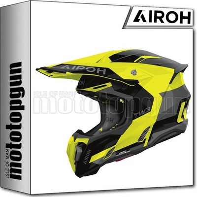 AIROH OFF-ROAD MOTORCYCLE HELMET TWIST 3 TW3F31 FANCY GLOSS YELLOW XXL