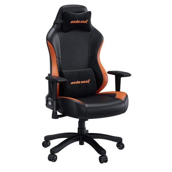 Anda Seat Black/Orange Luna Gaming Armchair Padded Seat - Image 2