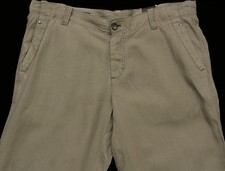 Men's PERRY ELLIS Dark Taupe / Olive Linen Pants Tagged 40x32 40 NEW NWT Nice 