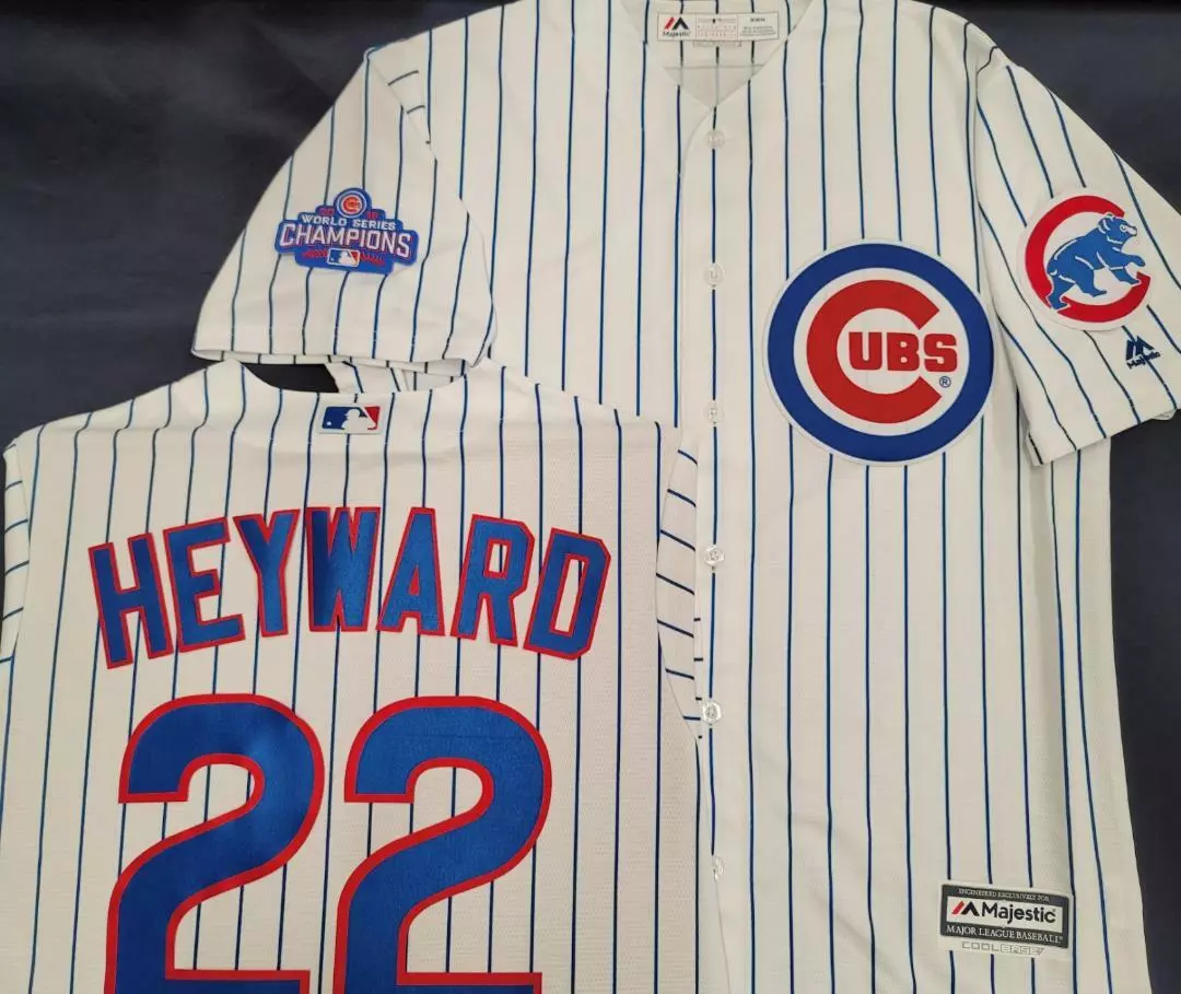 20215 Majestic Chicago Cubs JASON HEYWARD 2016 World Series Champions JERSEY