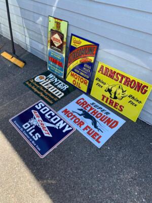 Antique Vintage Old Style Metal Signs Gas Oil Soda Mix/Match 20