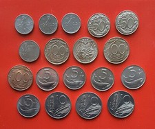 LOTTO 18 MONETE FDC DIVERSE 5, 10, 50, 100 LIRE COMPRESE TRA IL 1981 E IL 1999