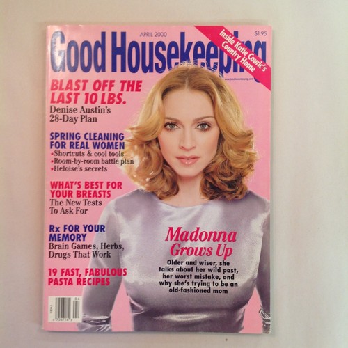Vintage April 2000 Good Housekeeping Magazine Madonna Grows Up Katie Couric Home - 第 1/12 張圖片